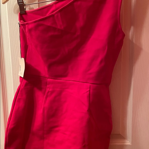 NWT Superdown Nava Asymmetrical Mini Dress in Hot Pink, M - Picture 11 of 12